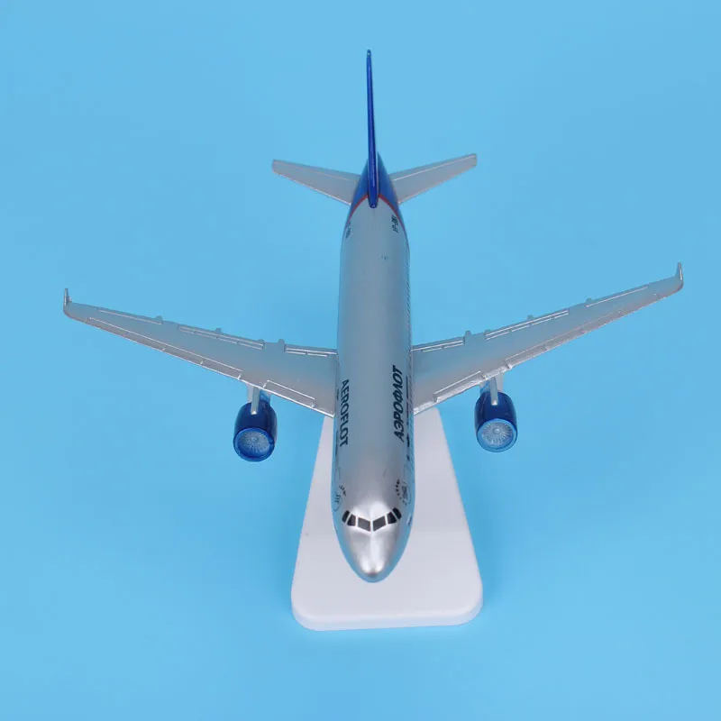 Модель самолета 16 см Aeroflot российский аэроплан A380 литая металлическая модель 20 1:400