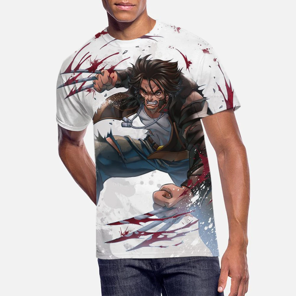 

Unisex Summer Tops Tees Wolverine Tshirt For Men Women Kids Boys Short Sleeve T-shirt New O-neck T shirt Streetwear Dropshipping