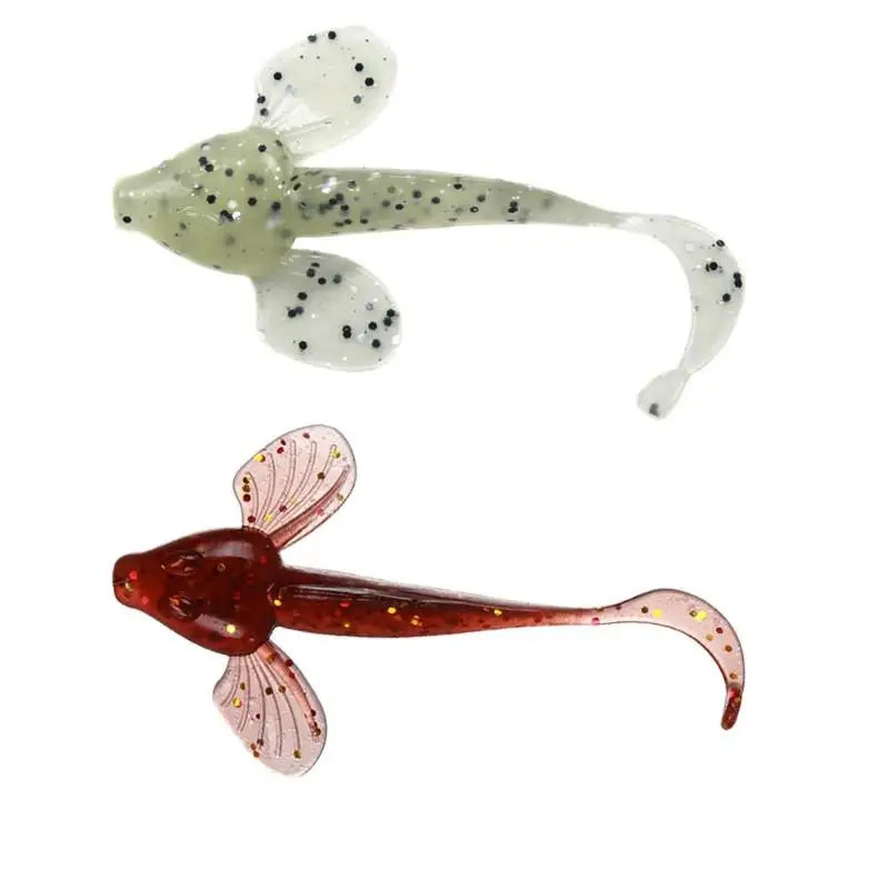 

6pcs Soft PVC Imitated Baby Doll Shape Fishing Lures Coiling Tail Carp Swing Bait Fishing Tackle