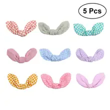 5 шт. Милая цветная шпилька заколки для волос простые, но красивые заячьи ушки в форме Ободка для волос головной убор