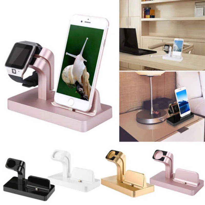 

Brand New Style Charging Stand Mount Cradle Station Dock for Apple Watch and iPhone X XS 6s 7 8