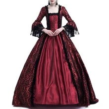 Women Medieval Vintage dress S~3XL Renaissance victorian Dress elegant lace Large Bell Sleeve Cosplay Costume party dresses lady Women Medieval Vintage dress S~3XL Renaissance victorian Dress elegant lace Large Bell Sleeve Cosplay Costume party dresses lady