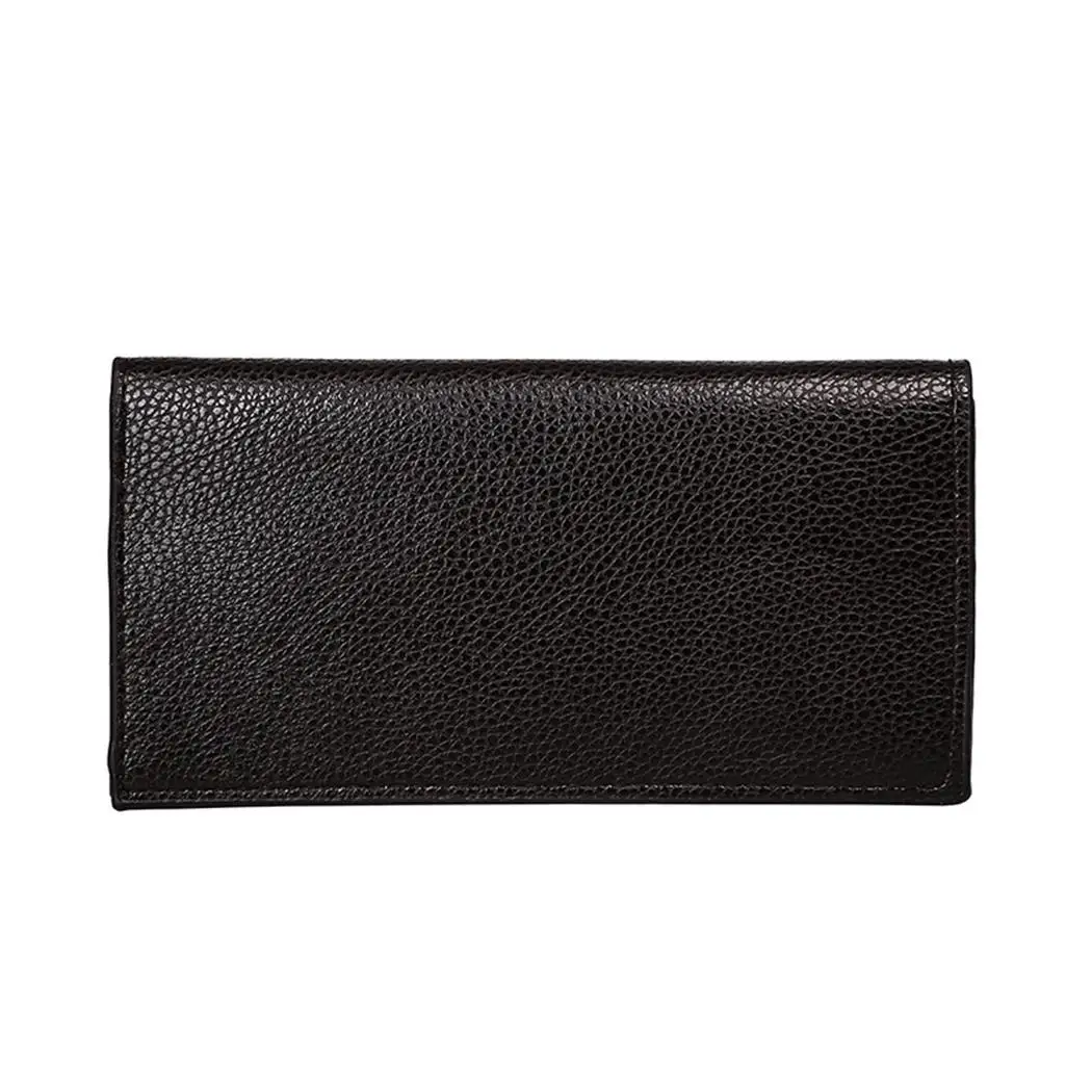 

17 Long x Type Black 5inch Men x Slot 6 7 9cm Solid Bifold 3 Interior Cover Square Pocket Coffee Casual Wallet