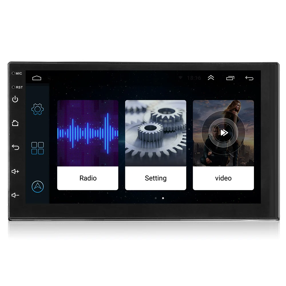

8802 7inch Android 7.1 Car Multimedia Player Bluetooth 4.0 FM / AM Tuner GPS Navigation Wi-Fi Steering Wheel Control Mirror Link