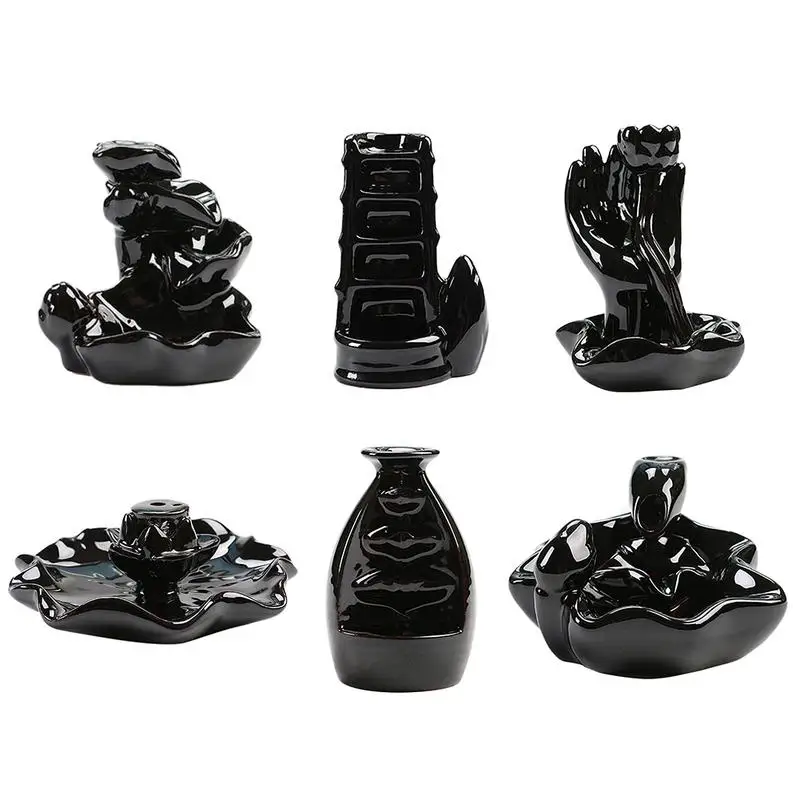 

Ceramic Incense Burner statue Backflow Incense Burner Holder Incense Cones Incense Stick Holder For Home Office Decor