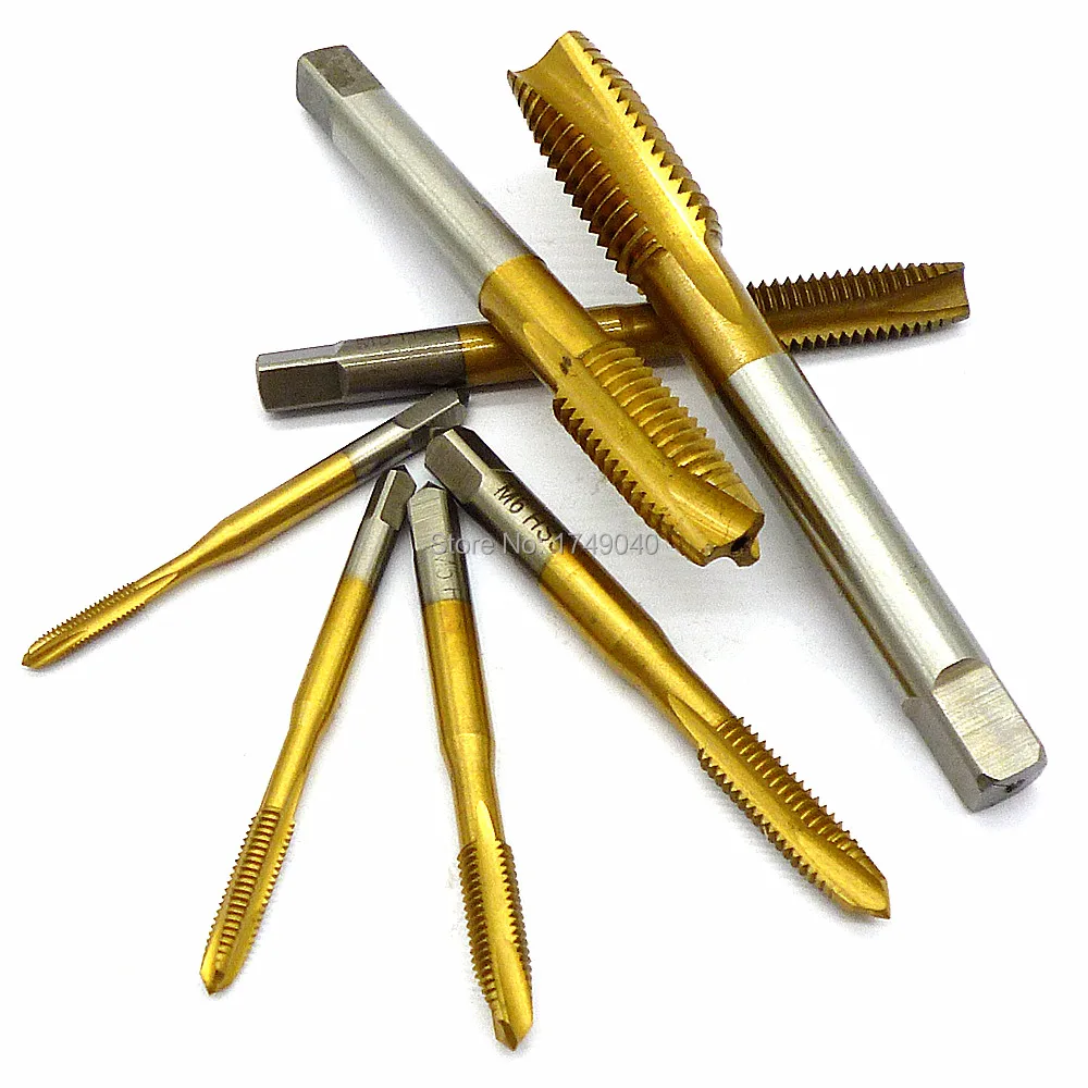 Machine Screw Tap 7pc Set M3 to M12 Metric Straight Flute Thread Screw