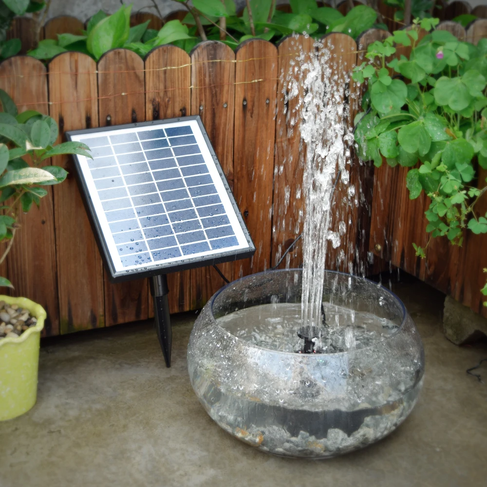 

12V 5W Solar Power Brushless Water Pump Built-in Storage Battery Remote Control Submersible LED Pump Fountain for Pond Fish Care