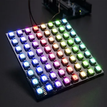 

LEORY 5V 64 Bit WS2812 5050 RGB LED Driver Development Board Circuit