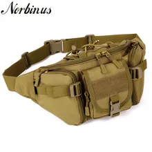 Norbinus многофункциональная поясная сумка камуфляжная мужская одежда-стойкая нейлоновая сумка тактическая хип-ремень поясная сумка военные мужские нагрудные сумки