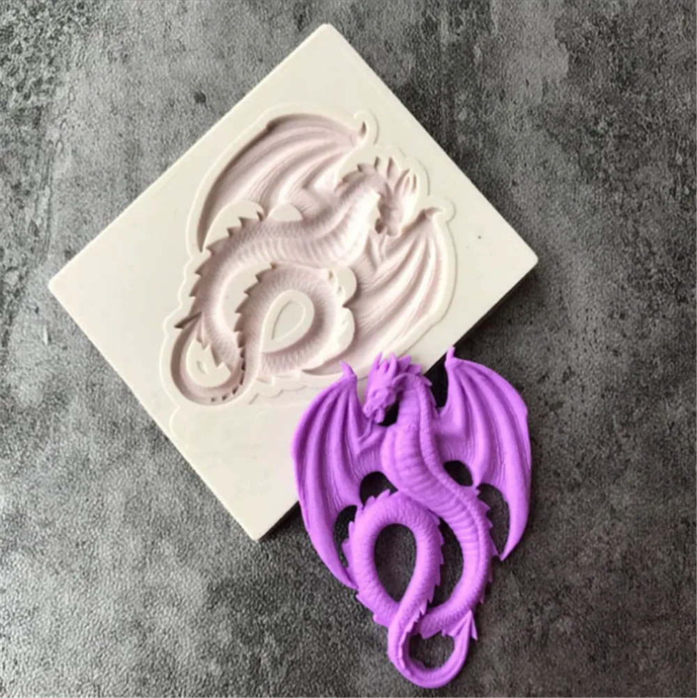 

3D Dragon Shaped Cake Mould Reusable Eco Friendly Silicone Chocolate Decor Baking Tools Biscuit Pastry Molds Kitchen Tool 35
