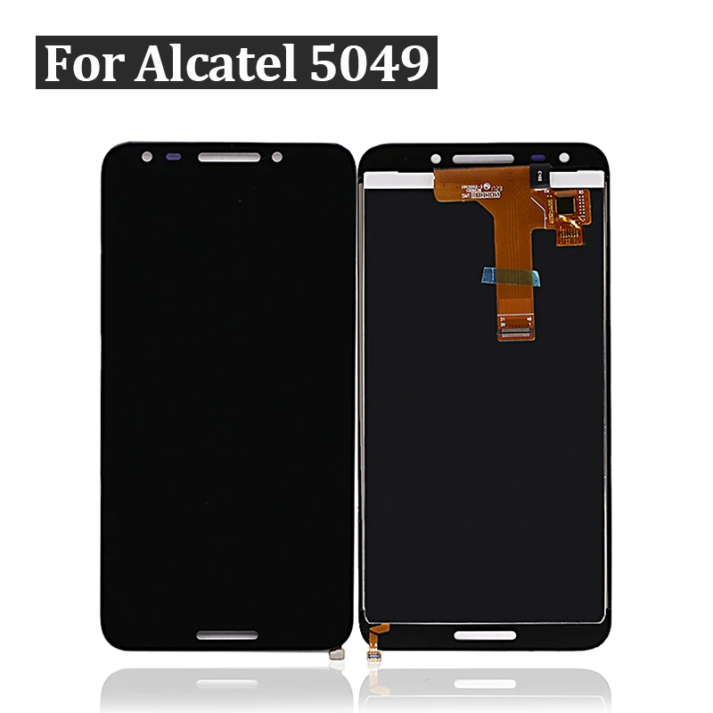 5," для Alcatel A30 Fierce Plus 5049 lcd 5049Z 5049W OT5049 дисплей+ кодирующий преобразователь сенсорного экрана в сборе черный мобильный