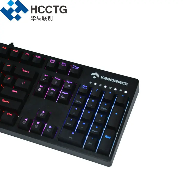 

ABS Keycaps Gaming Keyboard HGK104-R-N-US