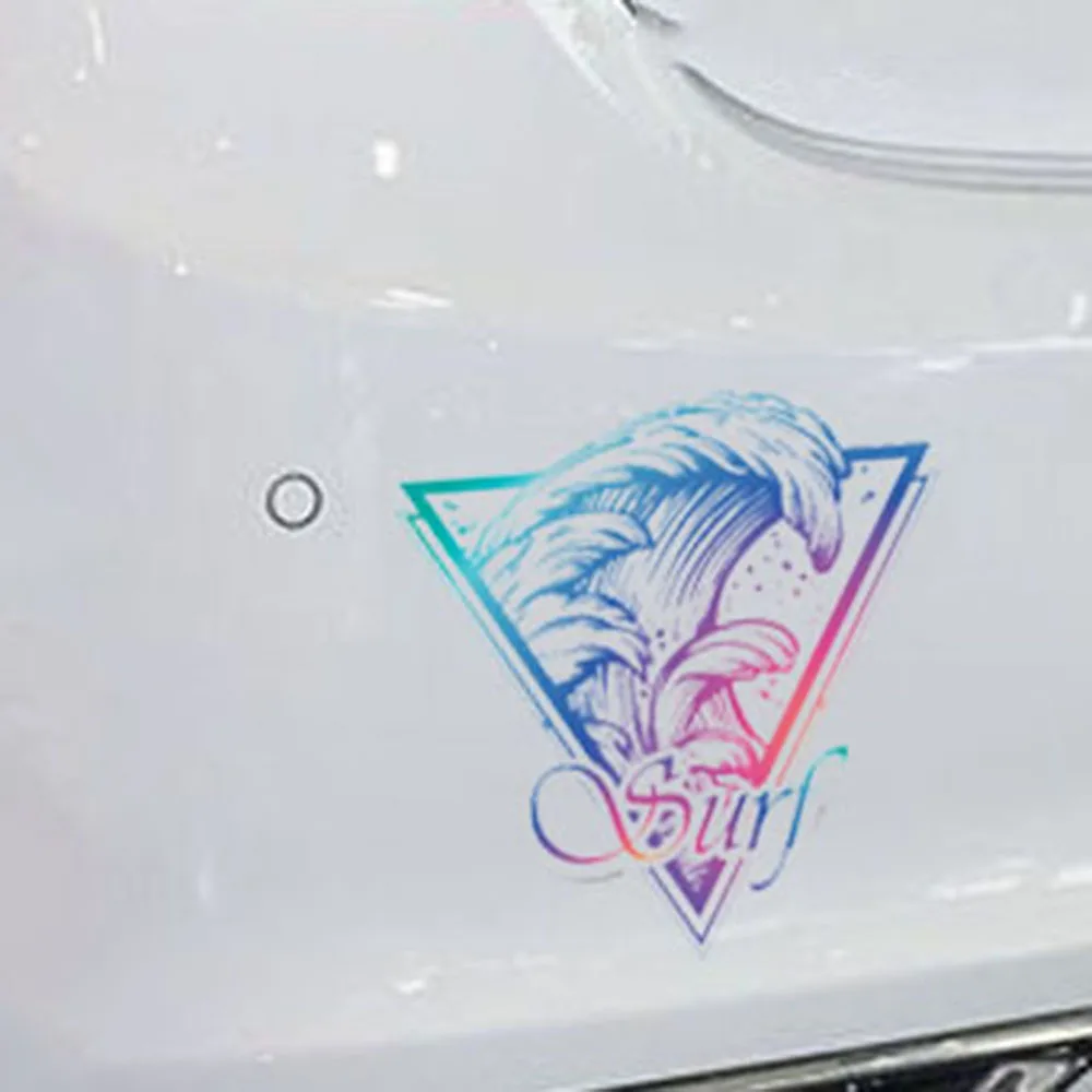 تصفح قوس قزح موجة تصفح ملصقا مجلس خمر لوح التزلج الديكور شخصية اكسسوارات ل