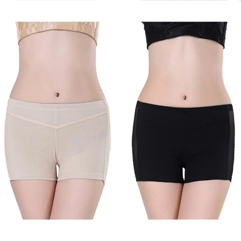 

Ladies Panties Gauze Sexy Body-Shaping Khaki Black Hip-Up Bottom-Shaping Polyester Ultra-thin Bottoms Shorts For Women Newly