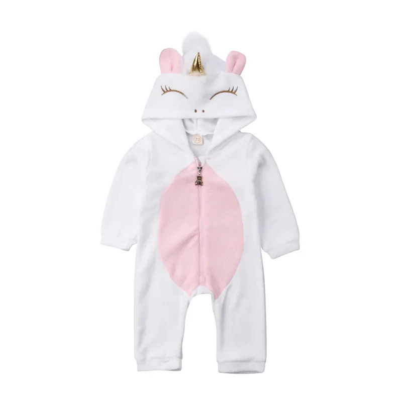 

New Baby Girl Princess Stylish Romper 3D Cartoon Animal Hooded Infant Jumpsuit Spring Winter Long Sleeve Baby Angel Swing Romper