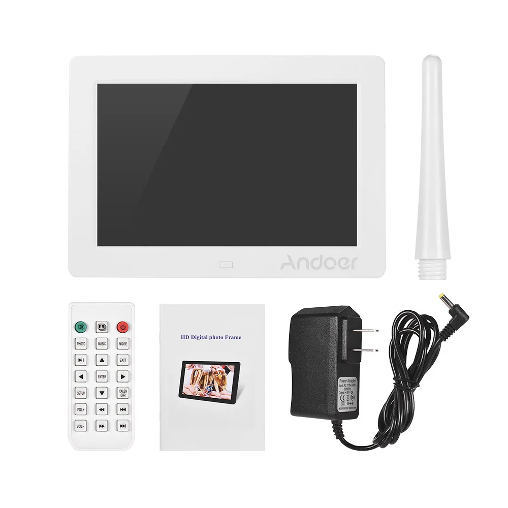 Andoer цифровая фоторамка 8 дюймов IPS LED 1280*800 высокое разрешение