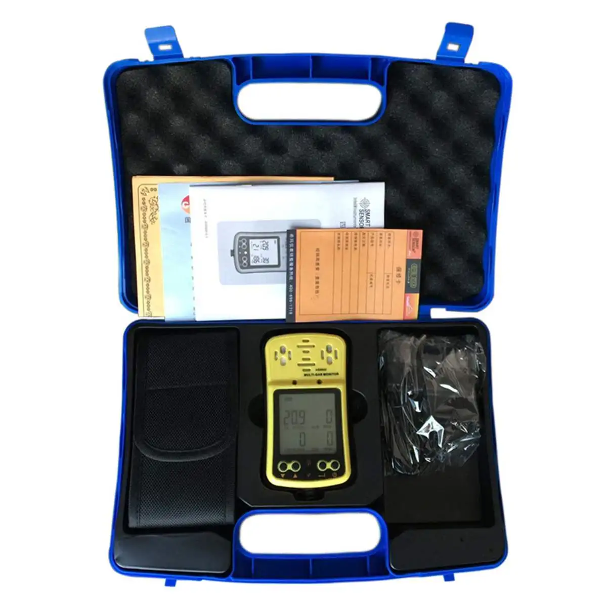 

4in1 Portable LCD Display Digital Gas Tester Detector Oxygen CO H2S Combustible Gas Density Multi Monitor Handheld Gas Analyzer