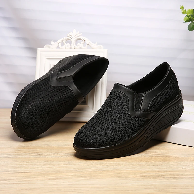 2019 De Mode Maille Pink black Marque Augmenté Chaussures Respirant Plat Baskets Fond Ubfen Casual Mujer Zapatos red Femmes Adultes blue r1nrPv