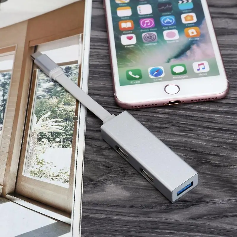 3 in 1 USB Type-C To USB 3.0 Charging Port Hub Adapter Computer Peripherals USB Hubs for Macbook 3 in 1 USB Type-C To USB 3.0 Charging Port Hub Adapter Computer Peripherals USB Hubs for Macbook