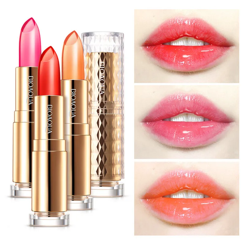 

Rakado Hot Makeup Lipstick Moisturizer Transparent Magic Temperature Jelly Colors Changing Long Lasting Lip Stick Lip Tools Kits