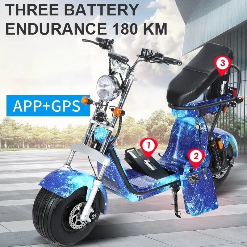 EEC certification Harley powerful Electric Vehicle 1500W Power Lithium Battery bicycle adult bike Motorcycle Scooter ebike