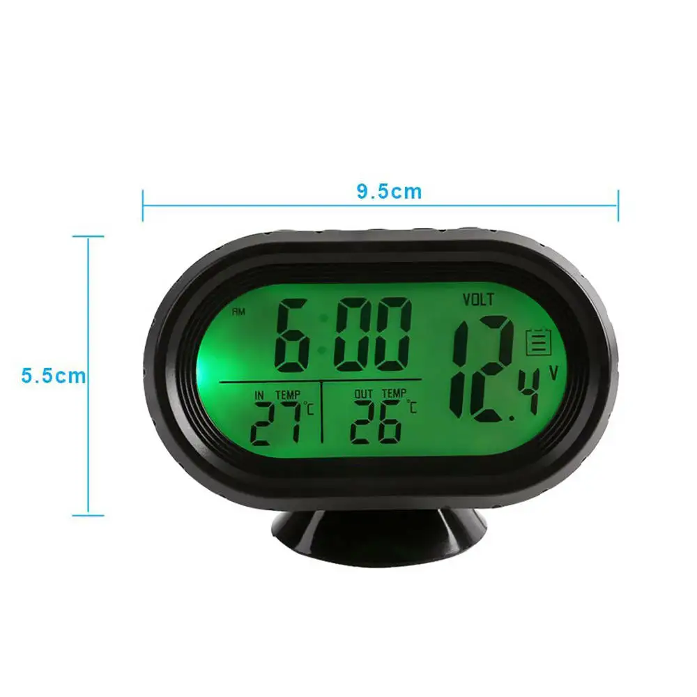 New 3 in 1 Digital LED Electronic Clock Time Thermometer Voltmeter for 12V Car Thermometer Luminous Clock New 3 in 1 Digital LED Electronic Clock Time Thermometer Voltmeter for 12V Car Thermometer Luminous Clock