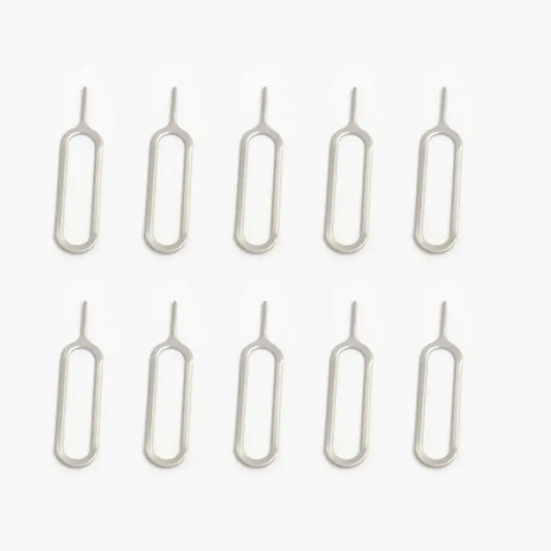 10pcs Sim Card Eject Pin Key Tool Needle SIM Card Tray Holder Eject Pin for iPhone7 6 5 For Xiaomi3 For Samsung #25 ► Photo 3/6