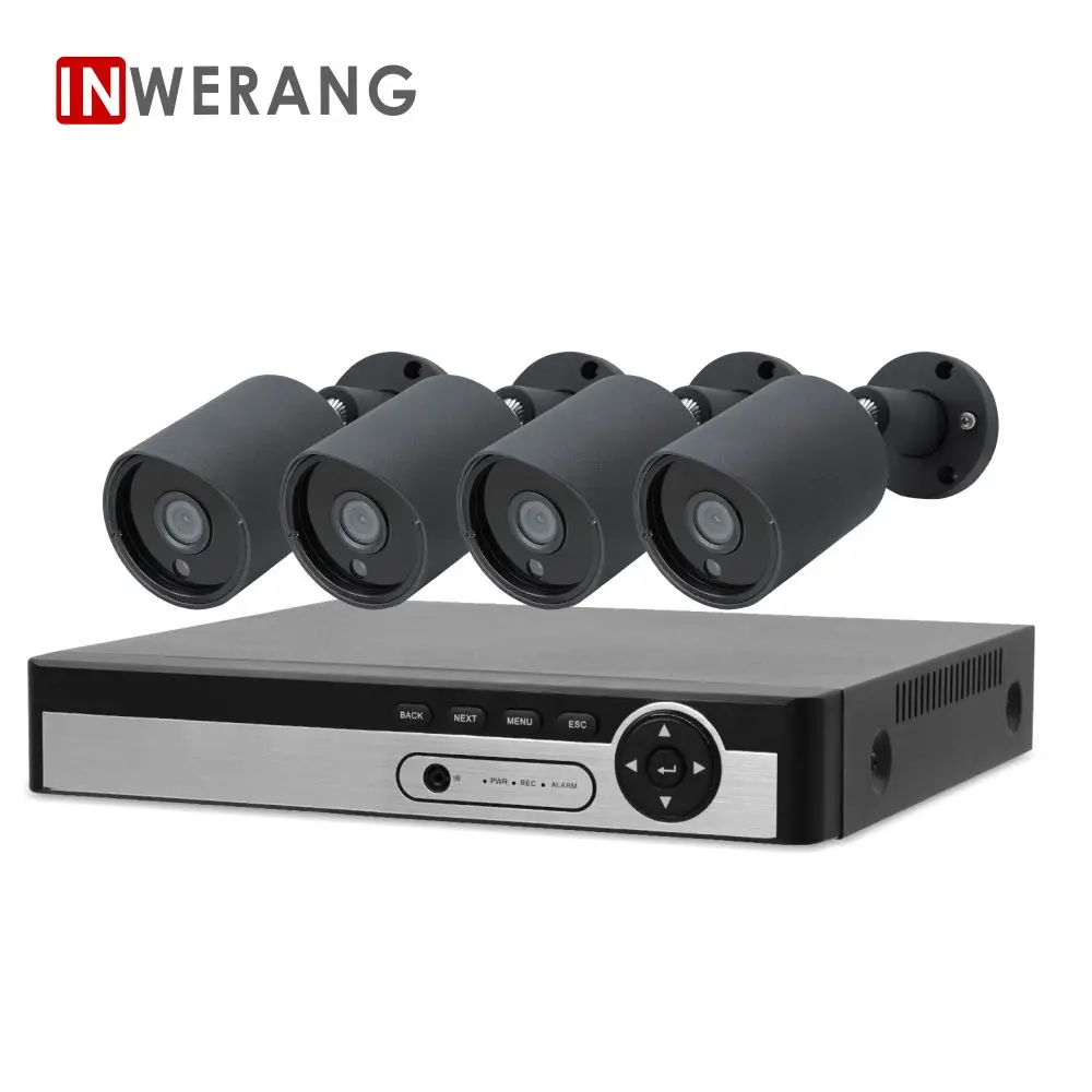 

Inwerang 8CH DVR CCTV System 2.0 MP IR Outdoor Security Cameras 1080P HDMI TVI CCTV DVR Day/Night DIY Surveillance Kit