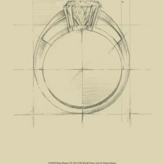 Ring Design I Poster Print by Ethan Harper (10 x 13) | Дом и сад
