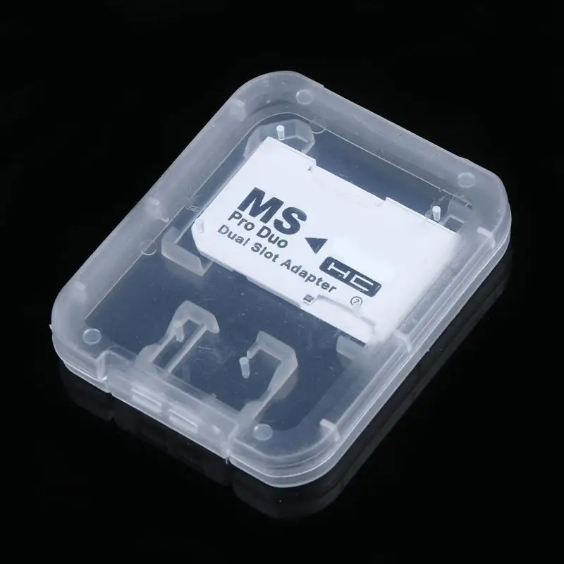 Карта памяти адаптер 2 microSD/micro SDHC карты Micro SD TF для MS Pro Duo PSP белый новый|Адаптеры