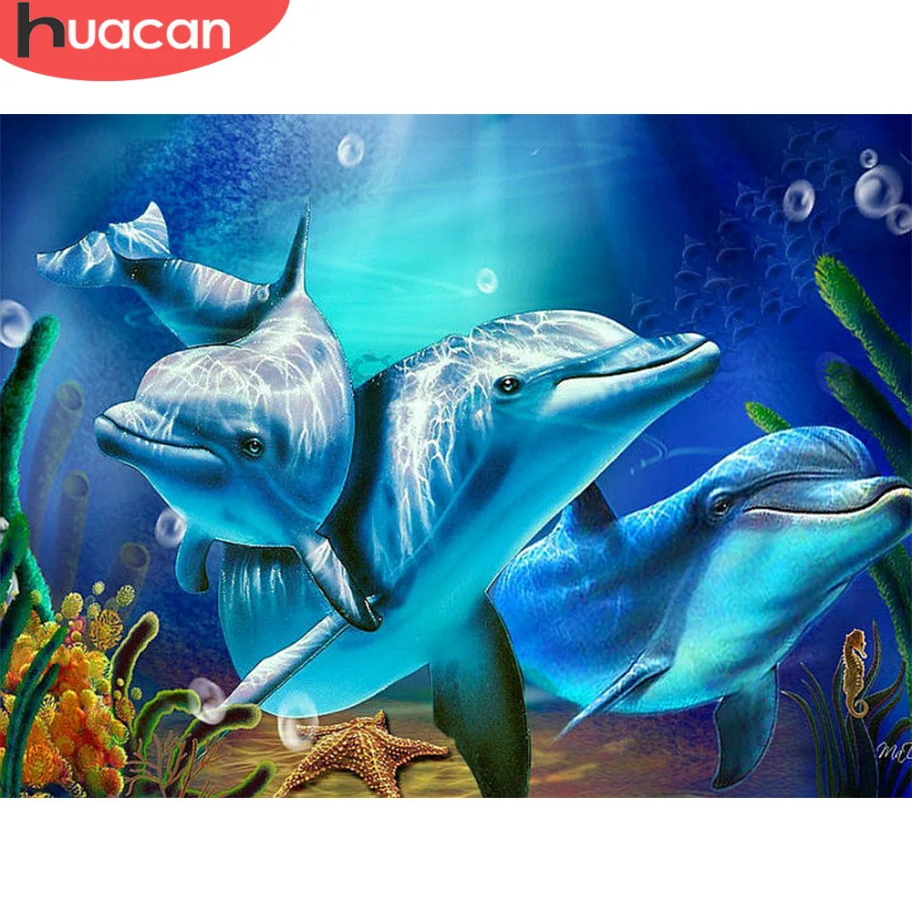 

HUACAN Diamond Painting Full Square New Arrival Animals Home Decoration Diamond Embroidery For Children Picture Beading Beadwork