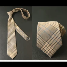 Галстук мужской деловые 7,5 см женился на работу профессиональные студентов пользовательские хлопчатобумажные полосатые итальянский галстук