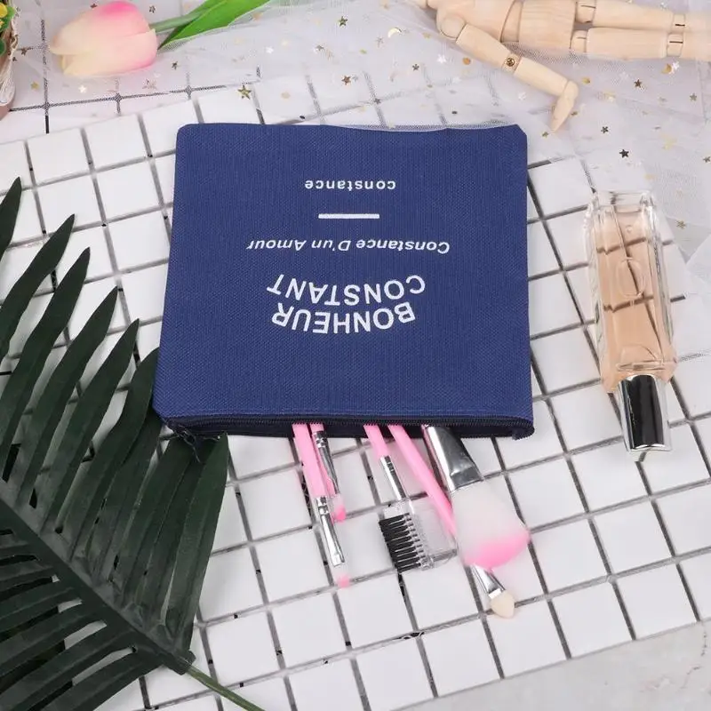 

Canvas Pencil Box Pencil case Cosmetics Bag School Stationery Gift