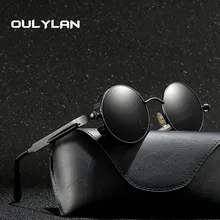Oulylan круглые стимпанк Солнцезащитные очки для мужчин и женщин солнцезащитные очки Брендовые дизайнерские Винтажные Солнцезащитные очки высокого качества UV400 очки