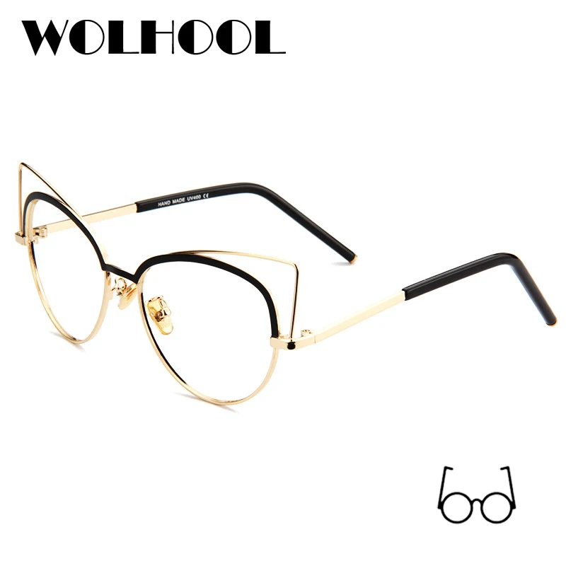 Fashion Women Cat Eye Glasses Frames Sexy Retro Eyeglasses Ladies Vintage Spectacles Frame Designer Clear Lens | Аксессуары для