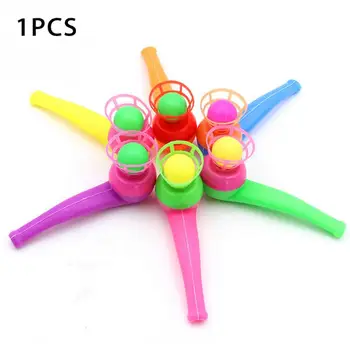 

2018 New Floating Children Blow Balls Gift Kids Pipe Games Party Air Suspension Toy