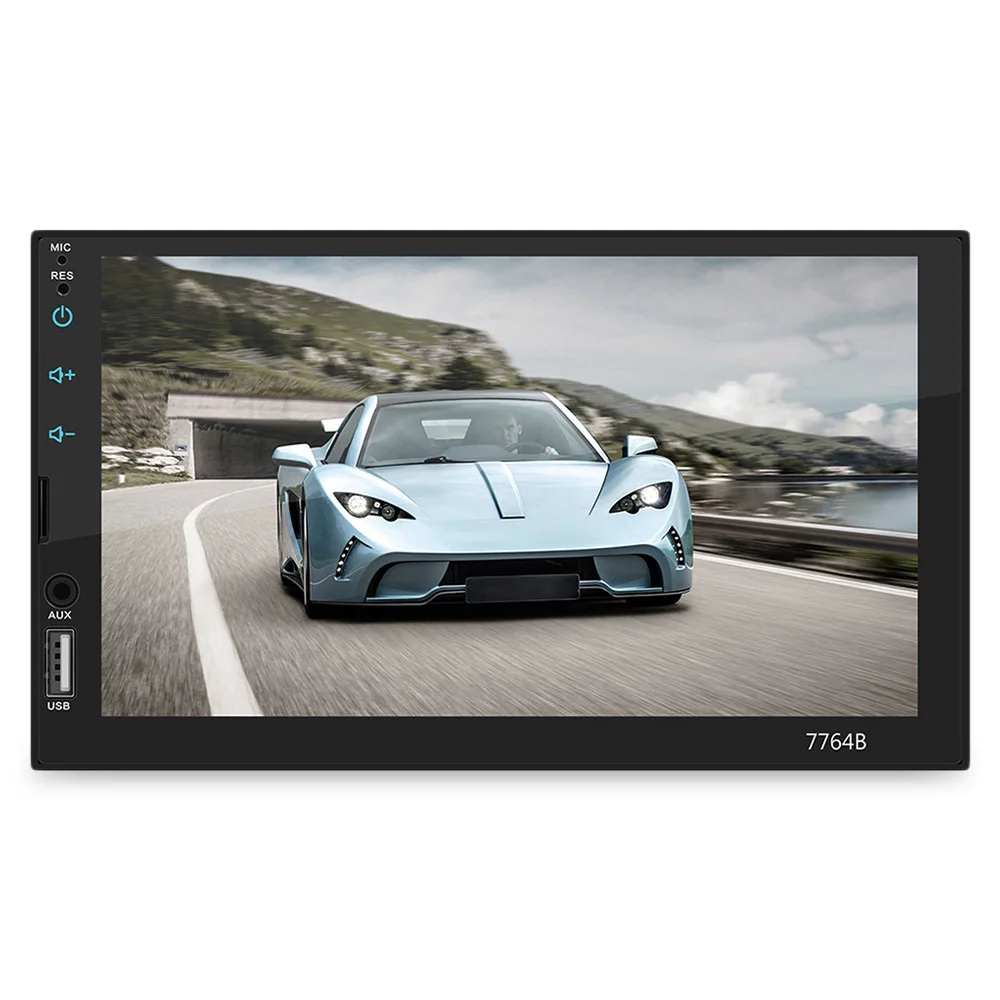 7764B 2 Din Автомобильный мультимедийный плеер 7 дюймов HD Bluetooth 4 0 FM радио MP5 Зеркало