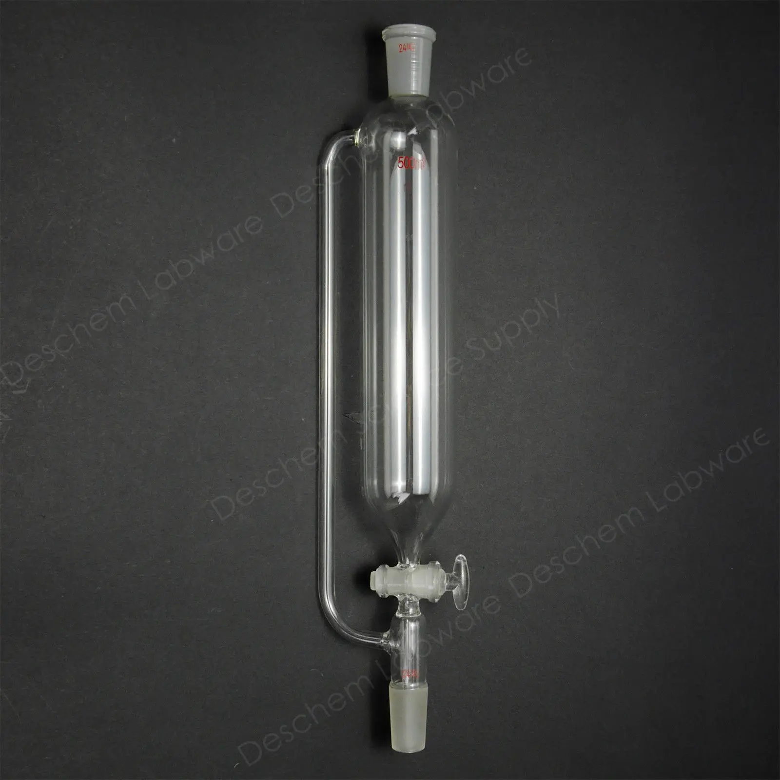 

500ml,24/40,Glass Pressure Equalizing Funnel,W/Glass Stopcock,Lab Glassware