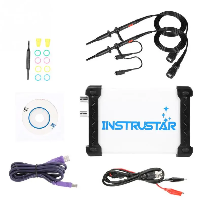 Instrumstar ISDS205B осциллограф 20 МГц 48 мс/с USB генератор сигналов анализатор спектра