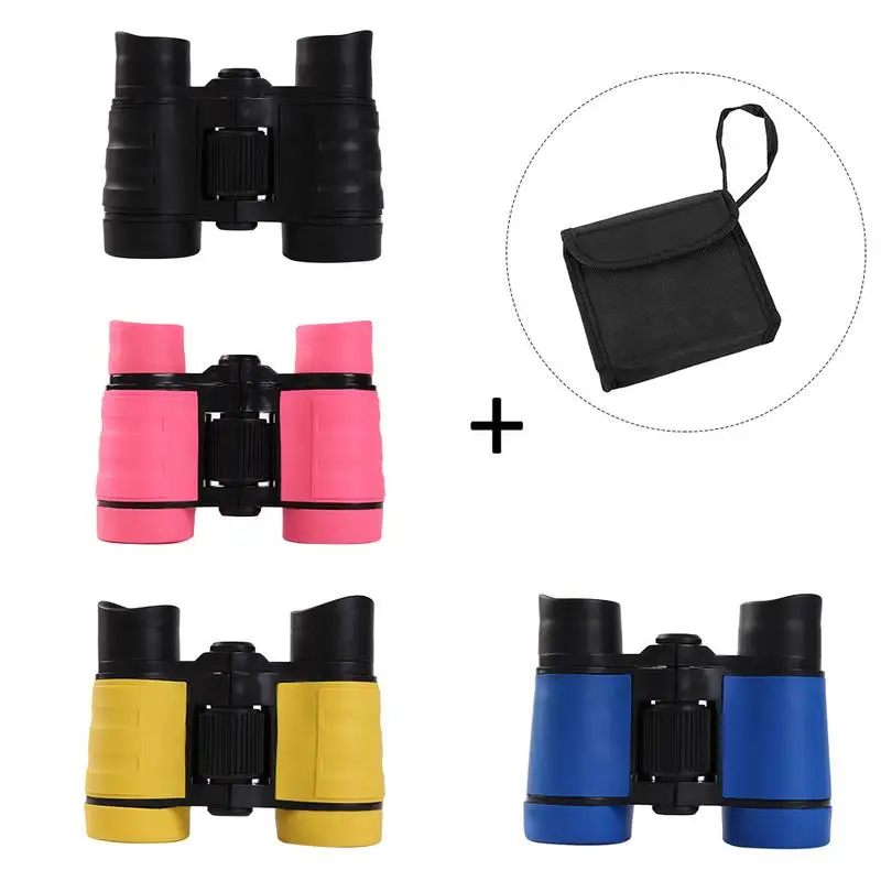 

Toy Binoculars Rubber Mini Children Binoculars Compact Telescope For Outdoor Camping Telescope Toys Kids Educational Gifts