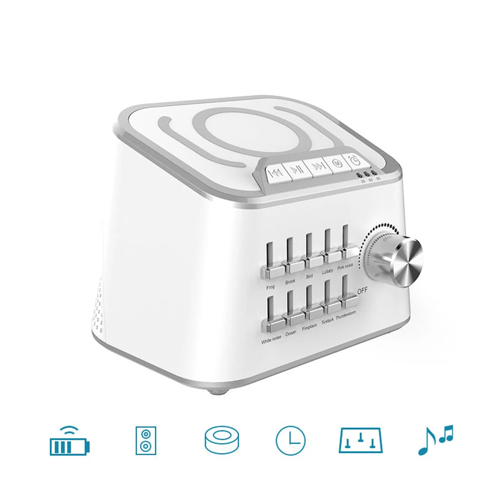 

10 Natural Sounds Sleep Enhancer Wireless Sound Speaker Sleep Machine 3 Kinds Time Baby Comfort Machine Sleep Quality Enhancer