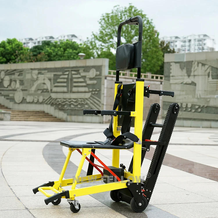 Portable Electric Stair Climbing Wheelchair Foldaway Motorized Power Stretcher Climber Trolley