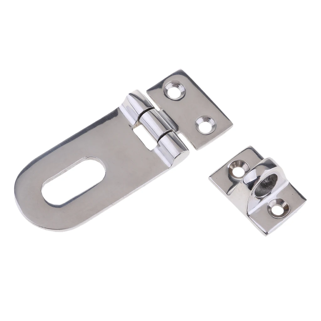 

Boat Stainless Steel Deck Cabin Doors Safety Hasp Swivel Locks Hardware