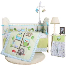 Милый изготовленный конкурентоспособная цена Аппликация Детский постельный комплект