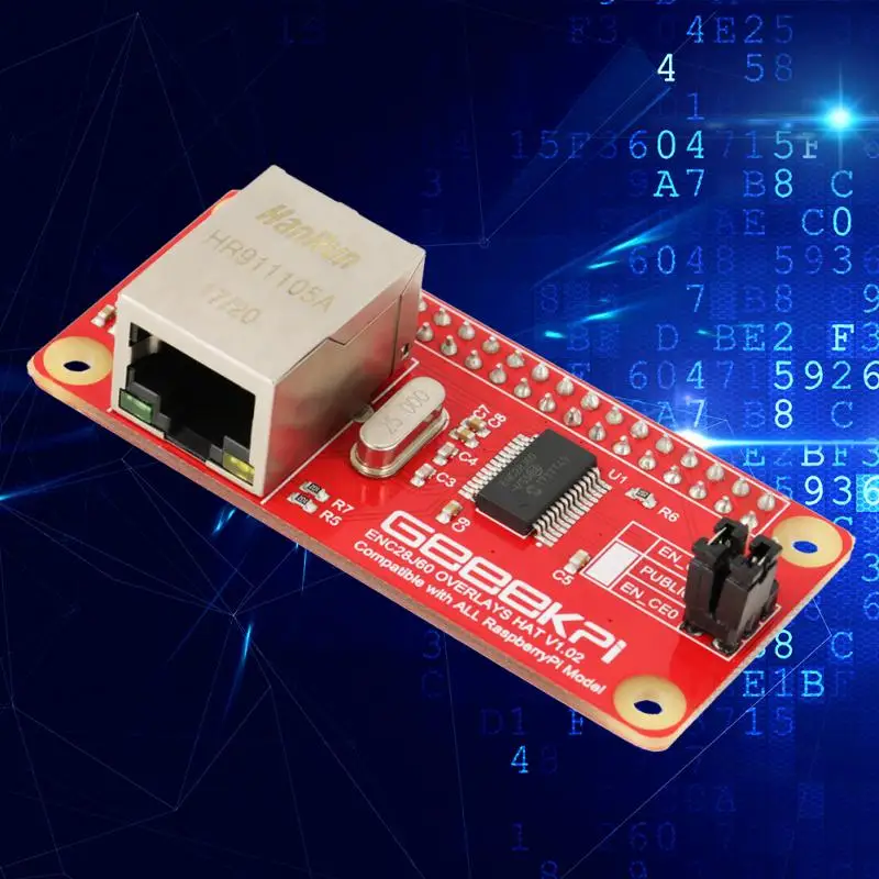 Горячий ENC28J60 Ethernet LAN сетевой адаптер модуль для Raspberry Pi нулевой платы