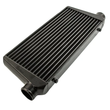 

Black Universal Front Intercooler Tube and Fin 600x300x76 3inch In/outlet Black
