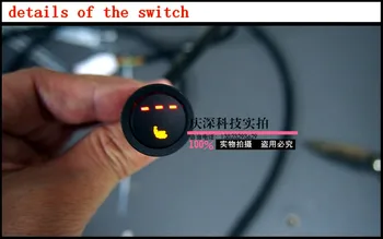 

10 sets/lot,carbon fiber seat heater kits for the back seat of the car withthree positions press switch