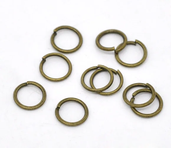 

Lovely 1000 Bronze Tone Open Jump Rings 6x0.7mm (B12909)