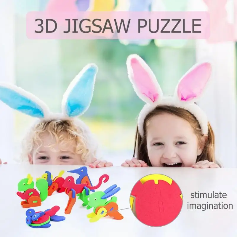 De espuma EVA 3D creativo DIY hecho a mano animales rompecabezas de rompecabezas montado juguetes rompecabezas de los niños en bois, juguetes educativos, De espuma EVA 3D creativo DIY hecho a mano animales rompecabezas de rompecabezas montado juguetes rompecabezas de los niños en bois, juguetes educativos,