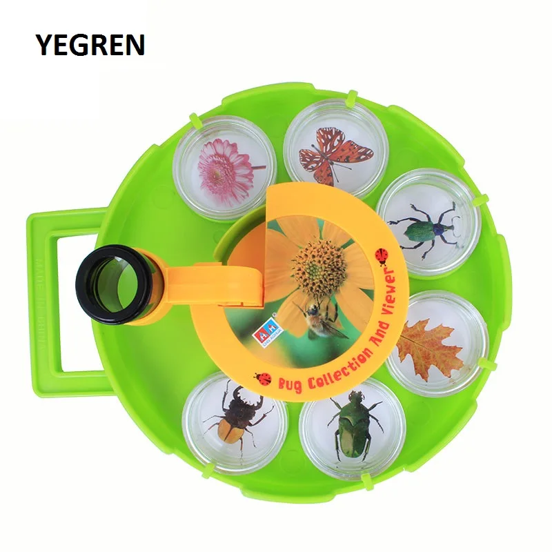 

Learning with Fun Microscope Insect Bug Collection and View Box Magnifying Glass Children Kids Gift Present Nature Outdoor